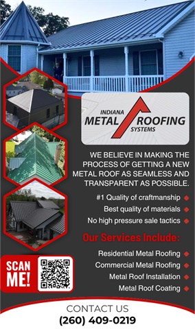 Indiana Metal Roofing Systems