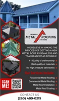 Indiana Metal Roofing Systems